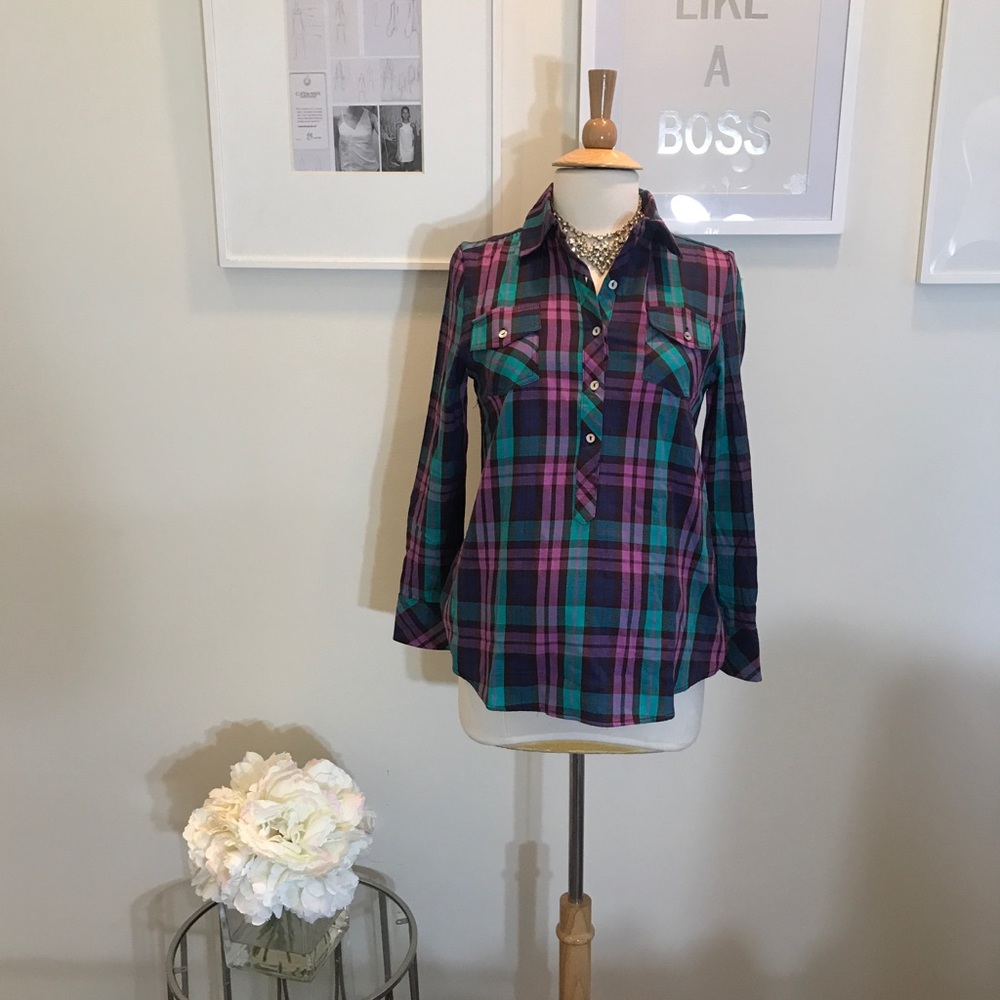Everly Grey Maternity Button Down Top size XS NWT